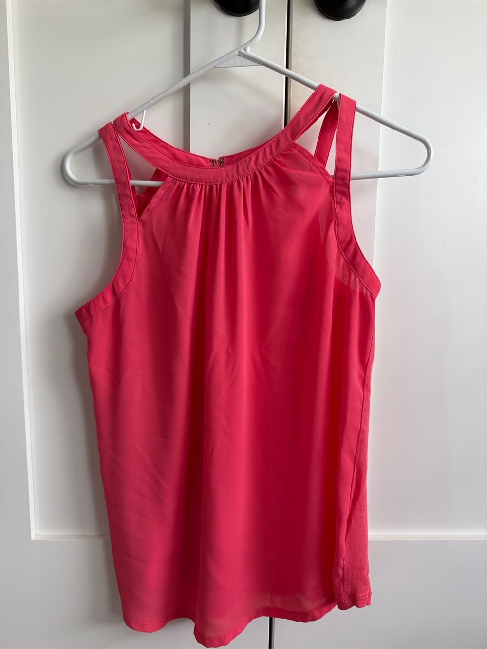 Express Womens Pink Sleeveless Halter Neck Tank Top
